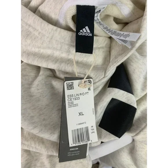 XL Adidas Men's New Pullover Sweatshirt Hoodie Gray Heathered Knit - Picture 7 of 8